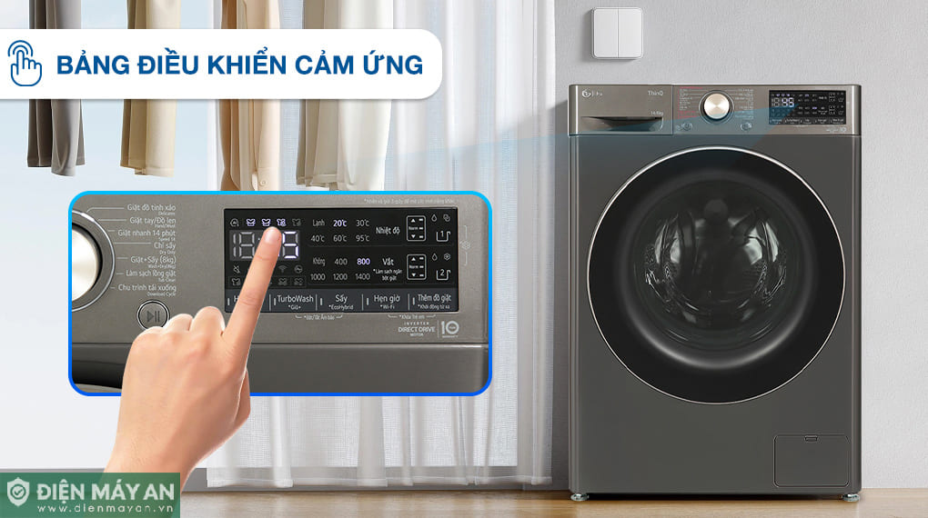 Máy giặt sấy LG AI DD Inverter giặt 14 kg - sấy 8 kg FV1414H3BA